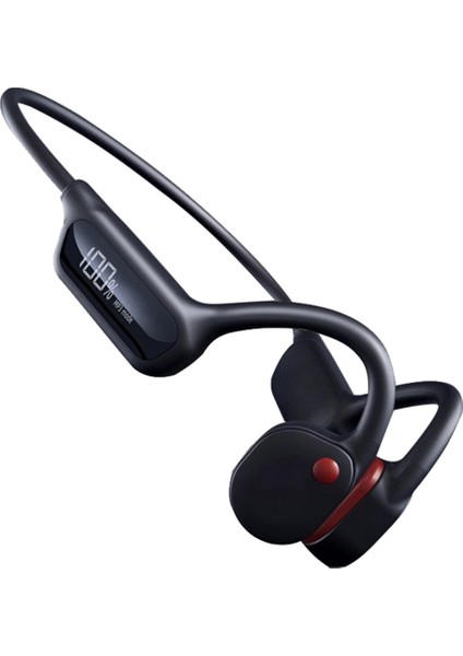 Kablosuz Bluetooth 5.3 Kemik Iletimli Kulaklık Spor Kulaklık Ahizesiz Kulaklık Kulaklıkları - Siyah (Yurt Dışından)