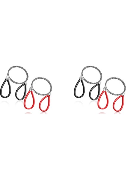 4 Adet Pvc Boru Kablo Testere Paslanmaz Çelik Tel Testere El Cep Dize Halat Testere Acil Hayatta Kalma Tel Testere Kesme Aleti (Yurt Dışından)