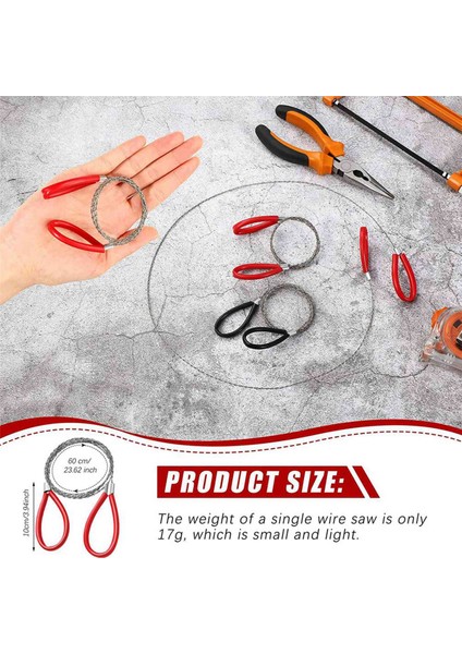 4 Adet Pvc Boru Kablo Testere Paslanmaz Çelik Tel Testere El Cep Dize Halat Testere Acil Hayatta Kalma Tel Testere Kesme Aleti (Yurt Dışından) modelleri