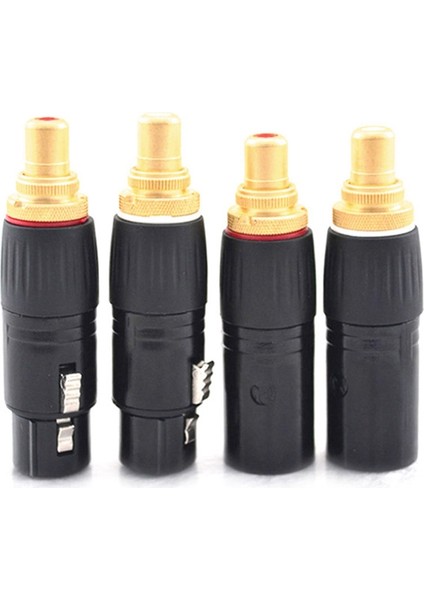 Altın Kaplama Xlr Dişi Rca Lotus Dişi Adaptör Xlr Erkek Lotus Dişi Ses Adaptörü Rca Xlr Fiş Dönüştürücü (Yurt Dışından)