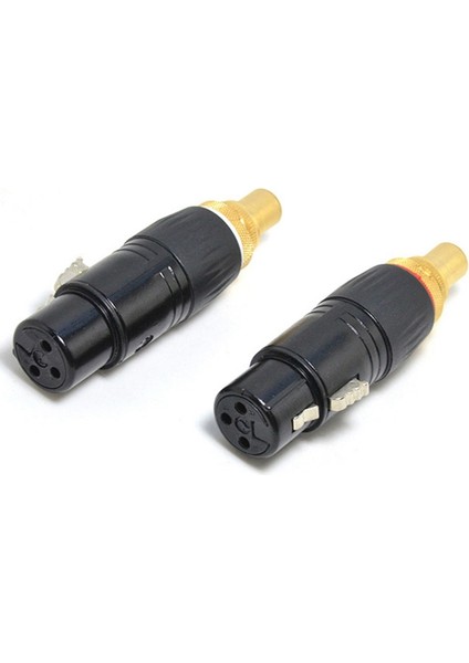 Altın Kaplama Xlr Dişi Rca Lotus Dişi Adaptör Xlr Erkek Lotus Dişi Ses Adaptörü Rca Xlr Fiş Dönüştürücü (Yurt Dışından)