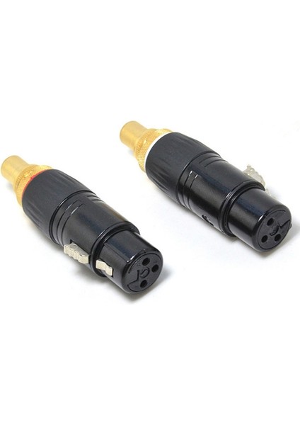 Altın Kaplama Xlr Dişi Rca Lotus Dişi Adaptör Xlr Erkek Lotus Dişi Ses Adaptörü Rca Xlr Fiş Dönüştürücü (Yurt Dışından)