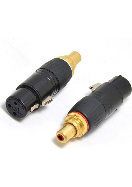 Altın Kaplama Xlr Dişi Rca Lotus Dişi Adaptör Xlr Erkek Lotus Dişi Ses Adaptörü Rca Xlr Fiş Dönüştürücü (Yurt Dışından)