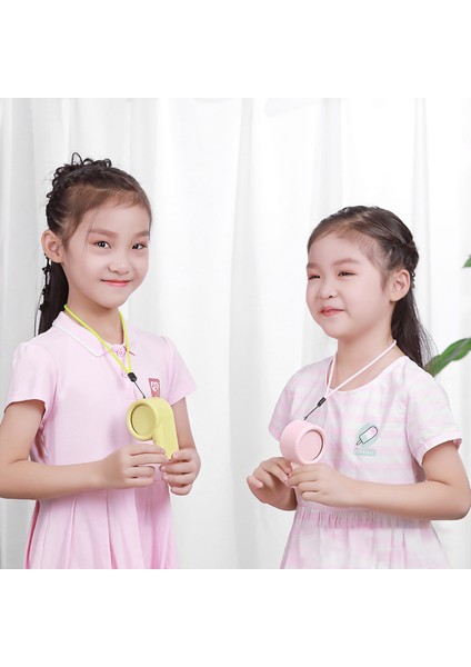 Taşınabilir Boyun Asılı Fan USB Kişisel Düdük Şekli Hava Soğutucu Ev Ofis Iç Mekan Dış Mekan Için Mini Soğutma - Mavi (Yurt Dışından) fırsatları