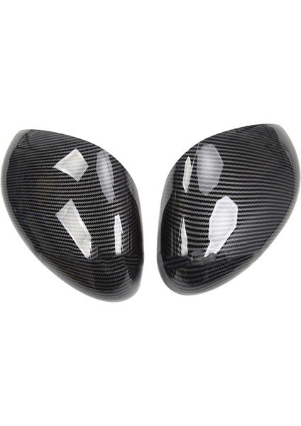 Araç Dikiz Aynası Kılıfı Yan Kanat Aynası Mach-E 2021 2022 ile Uyumlu, Karbon Fiber Desen (Yurt Dışından)
