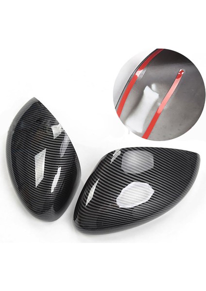 Araç Dikiz Aynası Kılıfı Yan Kanat Aynası Mach-E 2021 2022 ile Uyumlu, Karbon Fiber Desen (Yurt Dışından) indirimleri