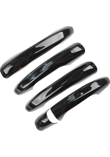 Ce Gla Glc Sınıfı W247 2022 ile Uyumlu Araba Kapı Kolu Kapak Trim Dekor Etiket Aksesuarları, Siyah (Yurt Dışından)