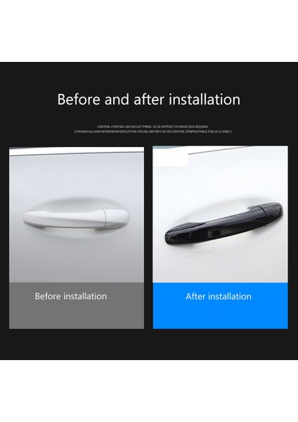 Ce Gla Glc Sınıfı W247 2022 ile Uyumlu Araba Kapı Kolu Kapak Trim Dekor Etiket Aksesuarları, Siyah (Yurt Dışından) modelleri