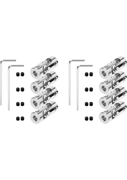 Многоцелевые Наборы,8 Paket 4mm Ila 4mm Çelik Evrensel Ortak Kardan Kaplin Konnektörü, Dönebilen Model Dıy Motor Şaftı Montaj Aksesuarı (Yurt Dışından)