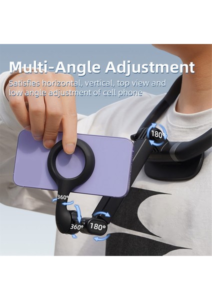 Akıllı Telefon Yedek Aksesuarlarıyla Uyumlu Silikon Manyetik Hızlı Bırakılan Boyun Montaj Tutuşu (Yurt Dışından) fırsatları