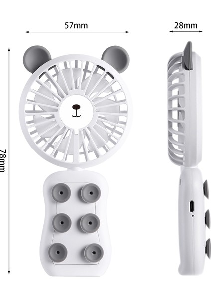 Mini El Fanı, Kişisel Taşınabilir Masa Arabası Masa Fanı Sevimli Küçük Soğutma Ofis Odası Açık Ev Seyahat Için Katlanabilir Elektrikli (Beyaz) (Yurt Dışından) fırsatları