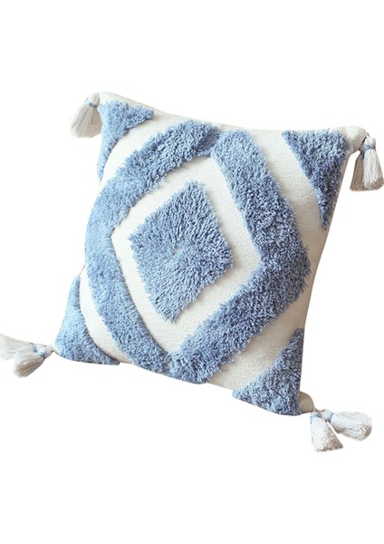 Iskandinav Yastık Kılıfı Fas Bohem Tarzı Saçaklı Yastık Kılıfı Basit Desen Bel Yastığı Yastık Kılıfı Sevimli Yastık Kılıfı B (Yurt Dışından)