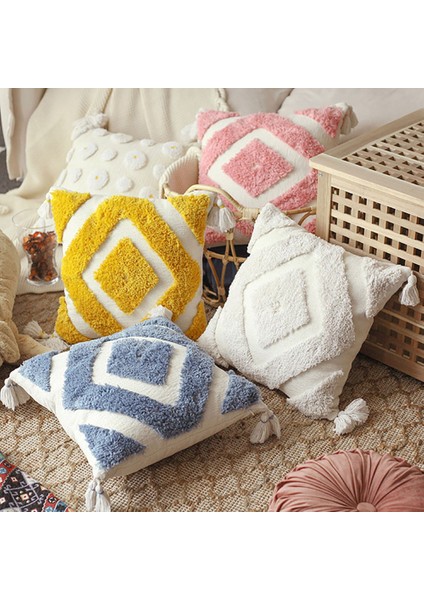 Iskandinav Yastık Kılıfı Fas Bohem Tarzı Saçaklı Yastık Kılıfı Basit Desen Bel Yastığı Yastık Kılıfı Sevimli Yastık Kılıfı B (Yurt Dışından) modelleri