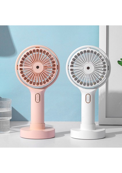 Ev Için Taşınabilir El Mini Fan Şarj Edilebilir Klima Masa USB Fanlar Dahili Pil Beyaz (Yurt Dışından) fırsatları