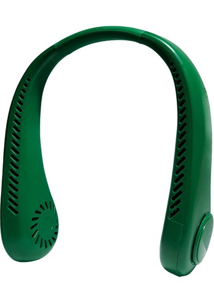 Mini Boyun Fan Taşınabilir Bladeless Asılı 1200 Mah USB Şarj Edilebilir Hava Soğutucu 3 Hız Yaz Spor Fan-B (Yurt Dışından)