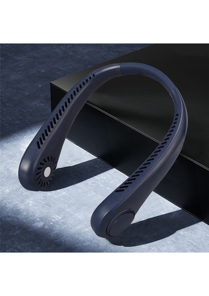 Mini Boyun Fan Taşınabilir Bladeless Asılı 1200 Mah USB Şarj Edilebilir Hava Soğutucu 3 Hız Yaz Spor Fan-B (Yurt Dışından)