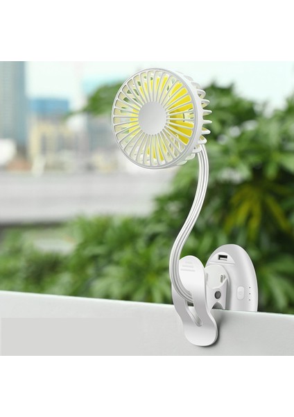 Ofis Ev Masası Dış Mekan Için 3 Hız Sessiz Masa ile Taşınabilir Şarj Edilebilir Mini USB Fan Klipsi (Yurt Dışından) modelleri