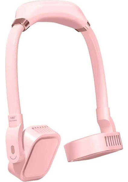 Taşınabilir Boyun Fanı, Ayarlanabilir Bladeless Fan 4000MAH Ofis Açık Kamp Için Şarj Edilebilir Hava Soğutucu (Pembe) (Yurt Dışından) fiyatları