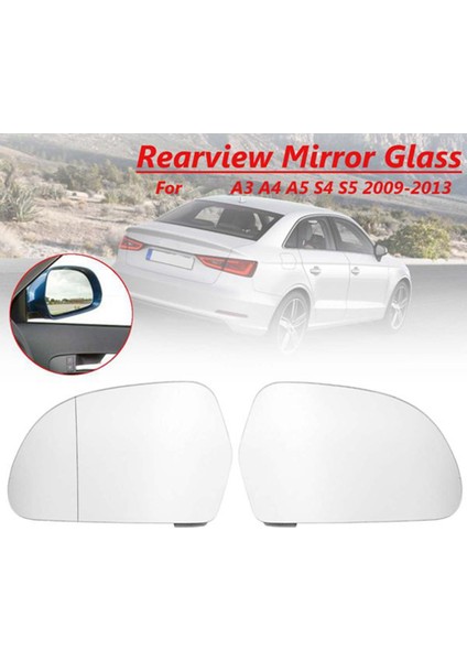 Araba Dikiz Kanat Ayna Cam Isıtmalı Arka Plaka Camı ile Uyumlu-A4 S4 B8 A5 S5 2008-2009 8K0857535F 8K0857536F (Yurt Dışından) modelleri