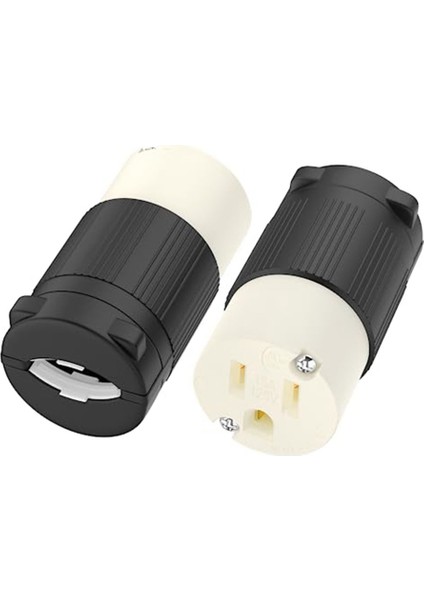 2'li Paket Nema 5-15R Kablo Konektörü Prizleri Çıkış Dişi Fiş Yedek Kablo Çıkışı 15 Amp 125 Volt 2 Kutuplu 3 Tel (Yurt Dışından)