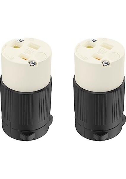 2'li Paket Nema 5-15R Kablo Konektörü Prizleri Çıkış Dişi Fiş Yedek Kablo Çıkışı 15 Amp 125 Volt 2 Kutuplu 3 Tel (Yurt Dışından)