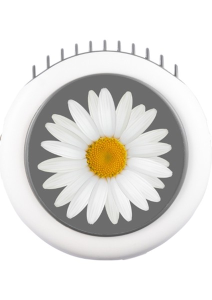 Asılı Boyun Fan Mini Kordon El USB Karikatür Hediye Fan, Yuvarlak Taşınabilir Beyaz (Yurt Dışından)