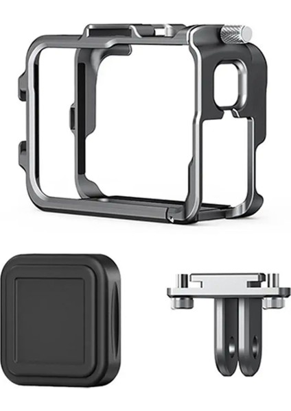 Aksiyon Kamerası Koruyucu Kılıf Çerçevesi Kafesi ve / Pro ile Uyumlu Hızlı Çıkarılabilir Kılıf Montaj Adaptörü (Yurt Dışından)