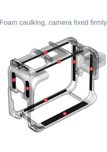 Aksiyon Kamerası Koruyucu Kılıf Çerçevesi Kafesi ve / Pro ile Uyumlu Hızlı Çıkarılabilir Kılıf Montaj Adaptörü (Yurt Dışından) fiyatları