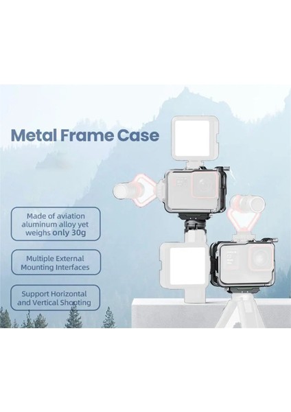 Aksiyon Kamerası Koruyucu Kılıf Çerçevesi Kafesi ve / Pro ile Uyumlu Hızlı Çıkarılabilir Kılıf Montaj Adaptörü (Yurt Dışından) fırsatları