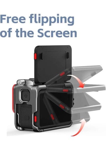 Aksiyon Kamerası Koruyucu Kılıf Çerçevesi Kafesi ve / Pro ile Uyumlu Hızlı Çıkarılabilir Kılıf Montaj Adaptörü (Yurt Dışından) indirimleri