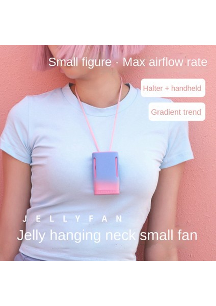 Taşınabilir Fan Kordon El Mini Küçük 3 Hız USB Boyun Şarj Edilebilir Açık Hava Hediyeleri Için Uygun C (Yurt Dışından)