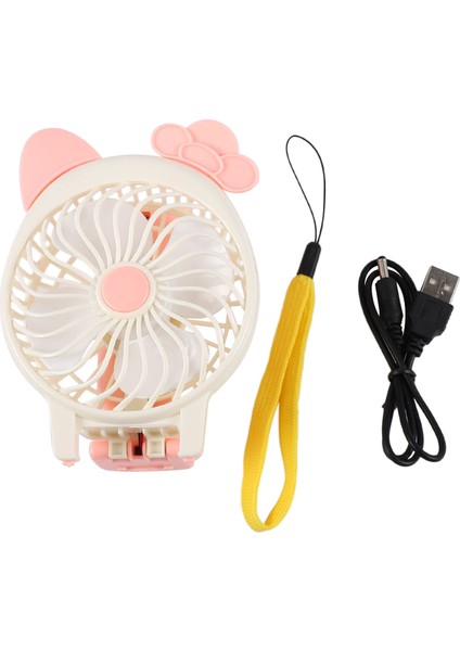 Mini Karikatür El USB Elektrikli Fan Katlanabilir Öğrenci Taşınabilir Saha Etkinliği Gezisi Soğutma Pembe (Yurt Dışından) fiyatları