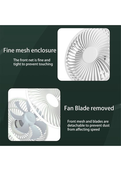 USB Bebek Arabası Fanları 3600MAH Fan Klipsi 4 Vitesli Taşınabilir Mini Masada Sessiz 720° Dönebilen Pil (Yurt Dışından) modelleri