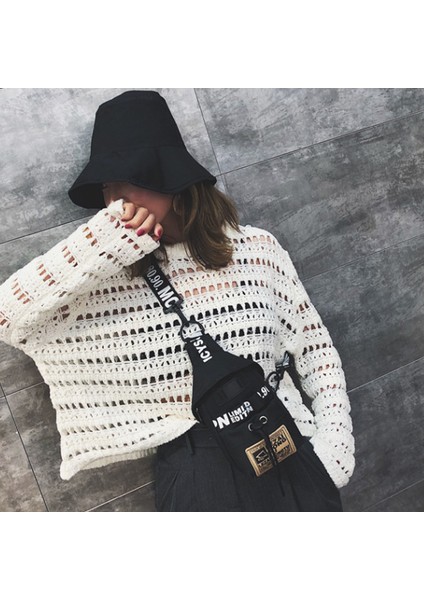 Günlük Kanvas Harfler, Çok Yönlü Omuza Asılan Sırt Çantası, Çok Fonksiyonlu Cepler, Kadın Cepleri, Kanvas Telefon Çantası Siyah (Yurt Dışından) modelleri