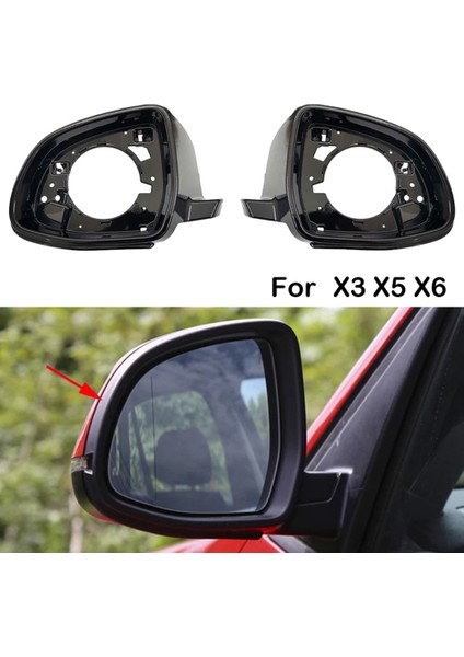 Otomatik Sol Yan Kanat Ayna Muhafazası Trim Çerçevesi X3 F25 X5 F15 2014-2018 X4 X6 F26 F16 2014-2018 D ile Uyumlu (Yurt Dışından) indirimleri
