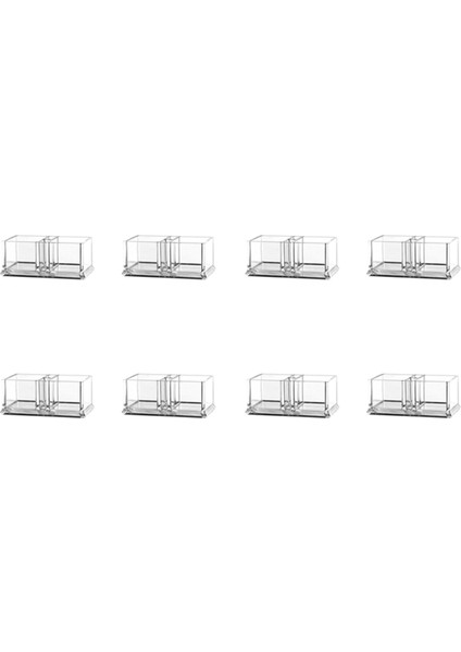 4x2 Kafesler Şeffaf Akrilik Çay Poşetleri Tutucu Kahve Şeker Torbası Kutuları Akrilik Depolama Organizatör Vaka 15X8X6 cm (Yurt Dışından)