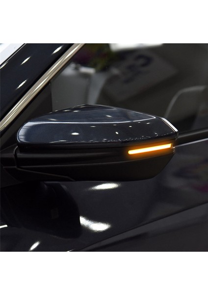 LED Araba Yan Dikiz Aynası Sıralı Dinamik Dönüş Sinyal Işığı Flaşör Lambası 10TH 2016-2020 ile Uyumlu (Yurt Dışından)