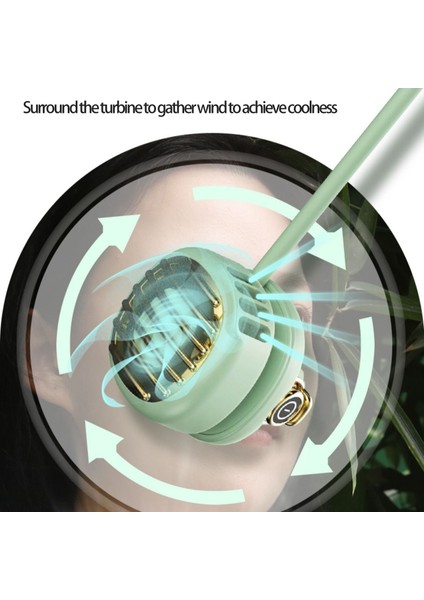 Mini Bladeless Taşınabilir Boyun Fanı, Giyilebilir USB El Ücretsiz Tembel Boyun Bandı Açık Seyahat Için Asılı Soğutucu Spor Fan, Beyaz (Yurt Dışından) fırsatları