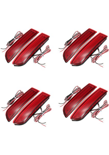 8x Araba LED Arka Lambası Park Freni Arka Tampon Reflektör Lambası Avensis/alphard Mki/led Park Lambaları Kırmızı (Yurt Dışından)
