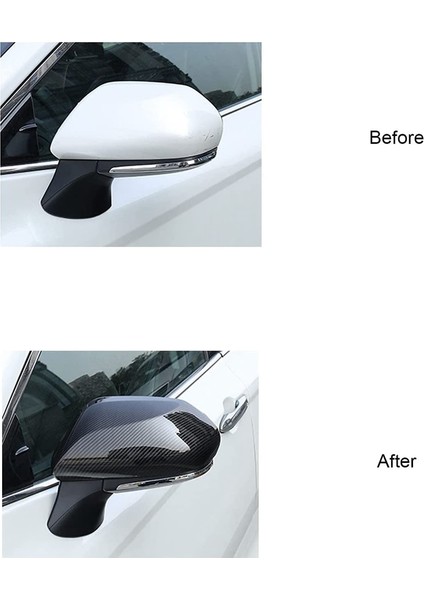 Karbon Fiber Kapı Yan Ayna Kapağı Dikiz Aynası Kapağı Dekor Trim Koruma ile Uyumlu Le Se 2018-2022 Aksesuarları (Yurt Dışından) modelleri