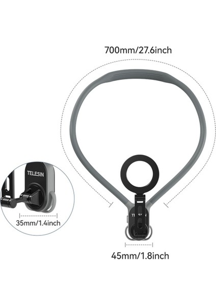 Boyun Tutucu Silikon Manyetik Hızlı Açılan Boyun Montaj Tutma Akıllı Telefon ile Uyumlu Mavi (Yurt Dışından) modelleri