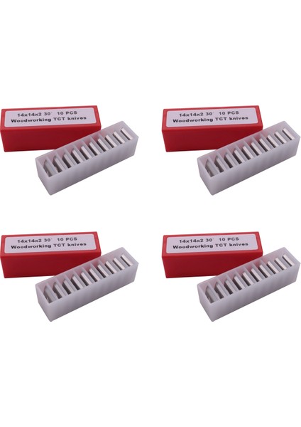 40 Adet Ahşap Torna Karbür Uç Bıçakları Freze 30 Derece Torna Keski Yedek Bıçak 14X14X2MM (Yurt Dışından)
