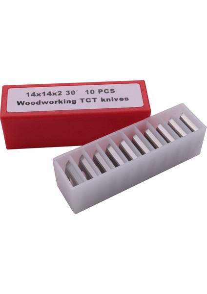 40 Adet Ahşap Torna Karbür Uç Bıçakları Freze 30 Derece Torna Keski Yedek Bıçak 14X14X2MM (Yurt Dışından)