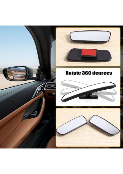 Araba Dikiz Aynası 360 Derece Ayarlanabilir Cam Araba Dikiz Aynası Yardımcı Geniş Açılı Dikiz Aynası (Yurt Dışından) indirimleri