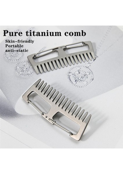 Titanyum Mini Patlama Tarak Saç Tarağı Mini Anti-Statik Titanyum Taşınabilir Asılı Toka Tarak Açık Seyahat ile Uyumlu (Yurt Dışından) fiyatları