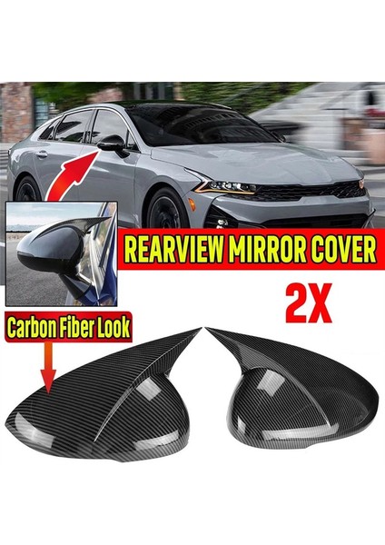 Tarzı Araba Karbon Fiber Dikiz Aynası Kapağı Trim Çerçeve Yan Ayna Kapakları ile Uyumlu K5 2020 2021 2022 (Yurt Dışından) fiyatları