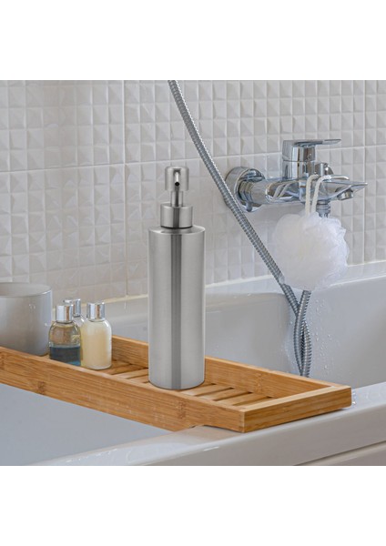 Paslanmaz Çelik Pompa Sabun Losyon Dispenseri Sıvı Şampuan Şişesi Mutfak Banyo (Yurt Dışından)