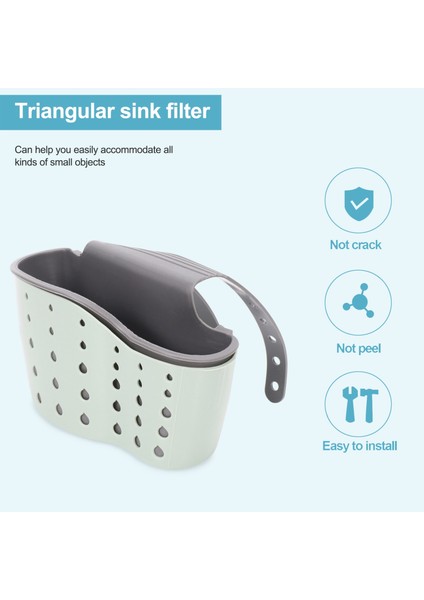 Организаторы,lavabo Sepeti, Üç Köşeli Çok Fonksiyonlu Drenaj Rafı Lavabo Depolama Tutucu Mutfak Banyo Desteği Köşe Rafı (Yurt Dışından) fırsatları