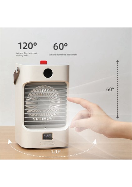 Taşınabilir Hava Soğutucu Fan USB Mini Negatif Iyon Klima Nemlendirici Arıtma Renkli Işıklar 4000MAH A (Yurt Dışından) fiyatları