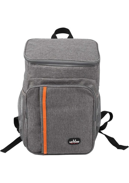 Weyoung Büyük Kapasiteli Sızdırmaz Erkek Kadın Termal Yalıtımlı Soğutucu Omuz Sırt Çantası Piknik Çantası, 1 Adet, Gri (Yurt Dışından)